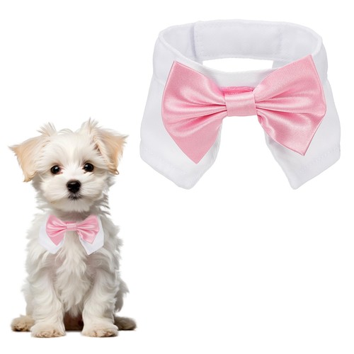 Papillon per cane cotone rosa - per,