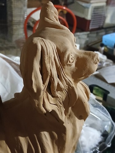 Statuetta terracotta cane - terracotta,